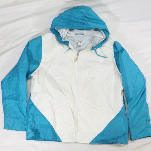 Rebecca Malone Jackets & Blazers - REBECCA MALONE Colorblock Hooded Windbreaker